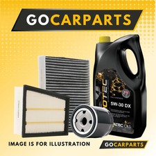FITS HONDA CR-V 2.0 01-07 3 PIECE FILTER SERVICE KIT + OIL 5W-30 5L