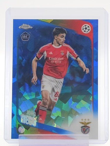 JOÃO REGO 2025-26 TOPPS CHROME UCL SAPPHIRE ROOKIE #168 SL BENFICA Q2045