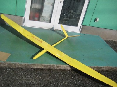 2.9M Carbon Composite Slope Glider V-Tail RC Sailplane w/ 6 Servos FRP Body Used
