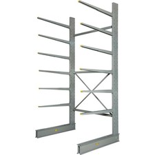 Global Industrial Single Sided Heavy Duty Cantilever Rack Starter 2" Lip