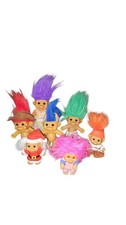 Lot Of 7 Russ Troll Dolls - 1 Dam Troll- Punk Rock Troll, Irish Luck Troll Mor