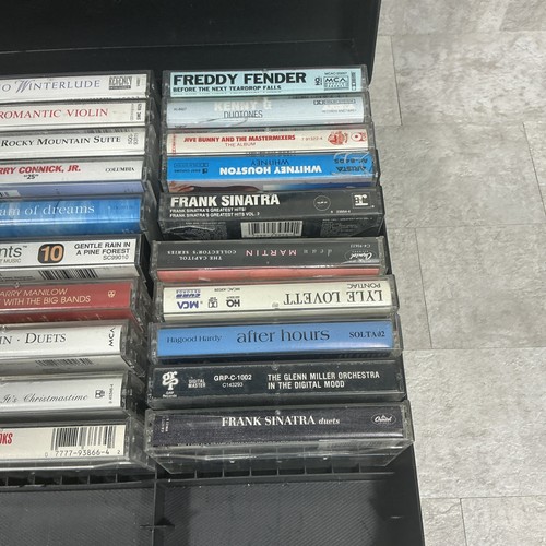 Vintage Plastic Cassettes With Case Various Genres 30 Total - Picture 4 of 6