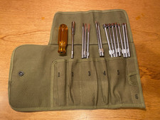 Vintage Interchangeable 14-pc Screwdriver/Nut Driver Set & M10 Tool Roll