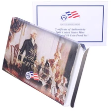 Empty Packaging Replacement President Dollar Proof Set Box & COA No Coins 2008