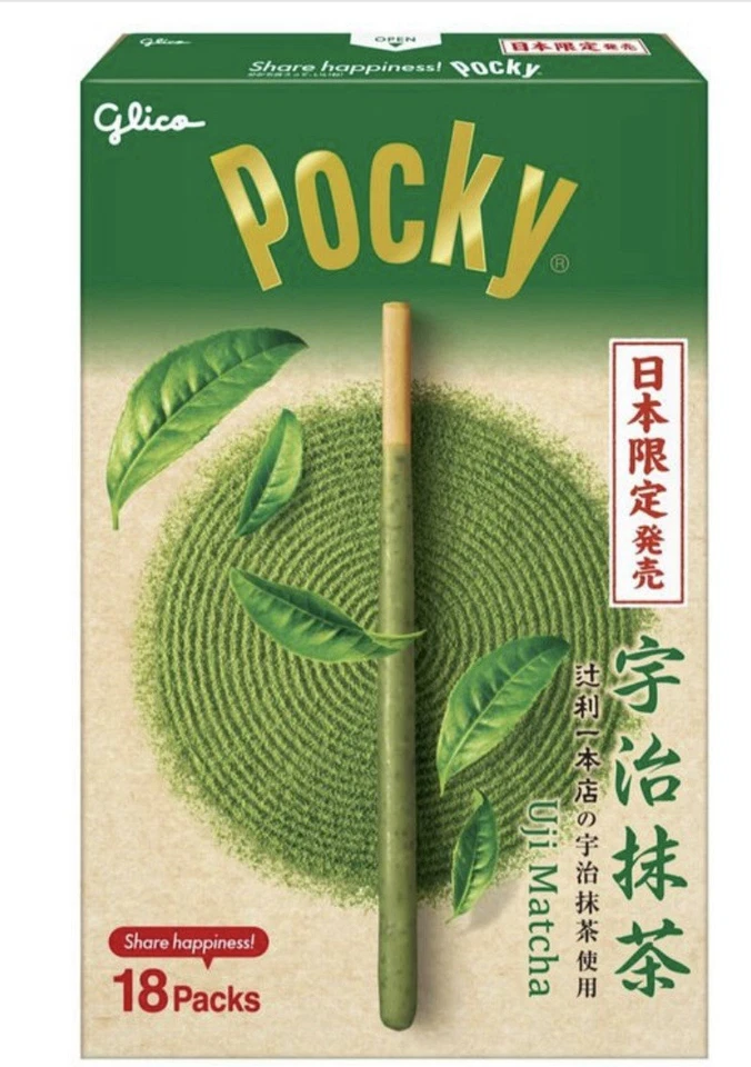 Giant Pocky Japón - Juego de 8 sabores Glico choco 18 bolsas en 1 caja (1 palo por bolsa) Foto 2 de 4