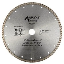 10" Turbo Wet Dry Diamond Tile Saw Tilesaw Blade Masonry Tile Concrete Cutting