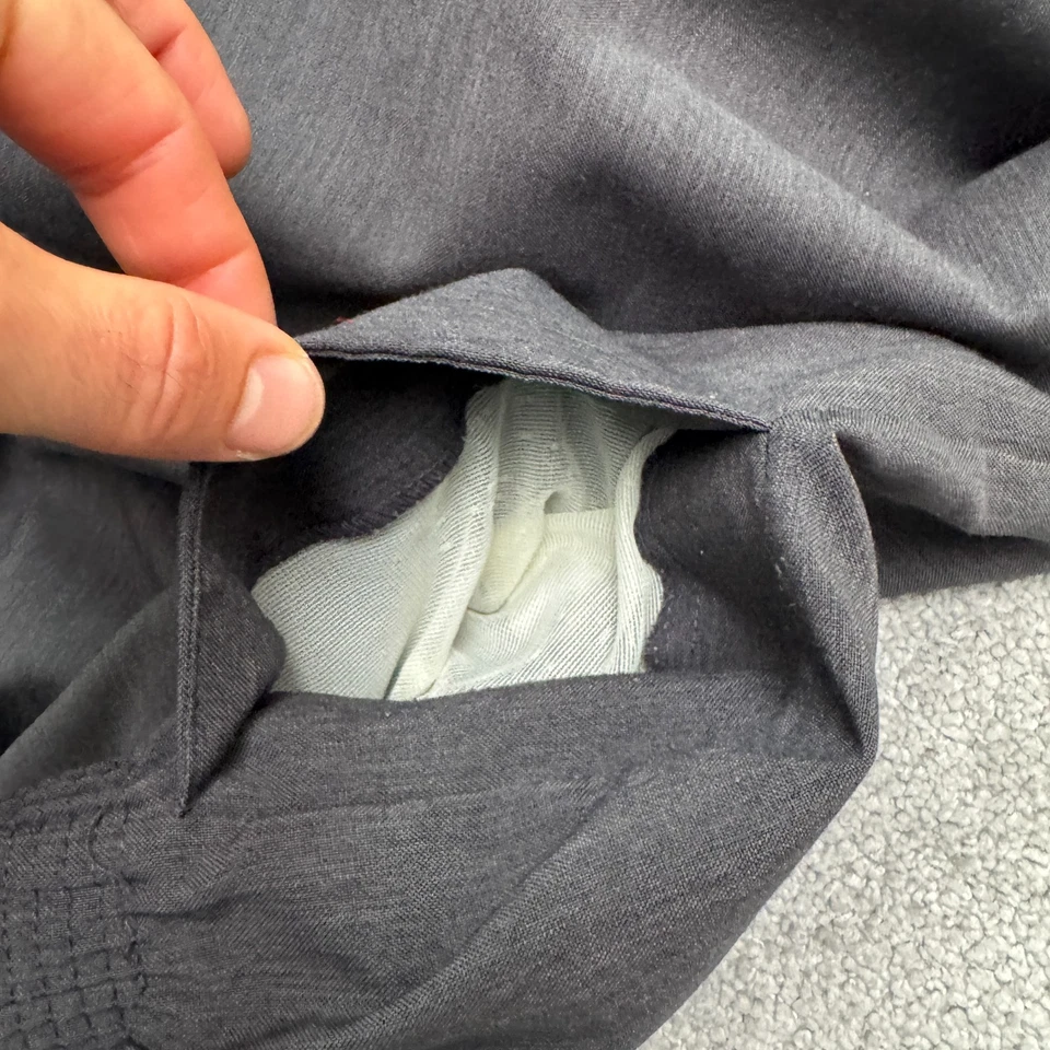 Pantalones de vestir Alia vintage años 90 pierna ancha cintura elástica para mujer 16 gris oscuro Foto 3 de 4