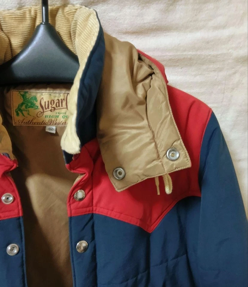 Jaqueta acolchoada Sugar Cane vermelha marinha tamanho M - Imagem 3 de 4