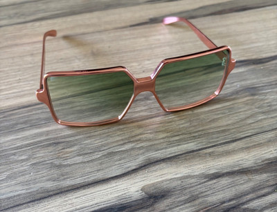 Original RENAULD USA Vintage 60s Hexagon Sonnenbrille - Rose Gold / Kupfer