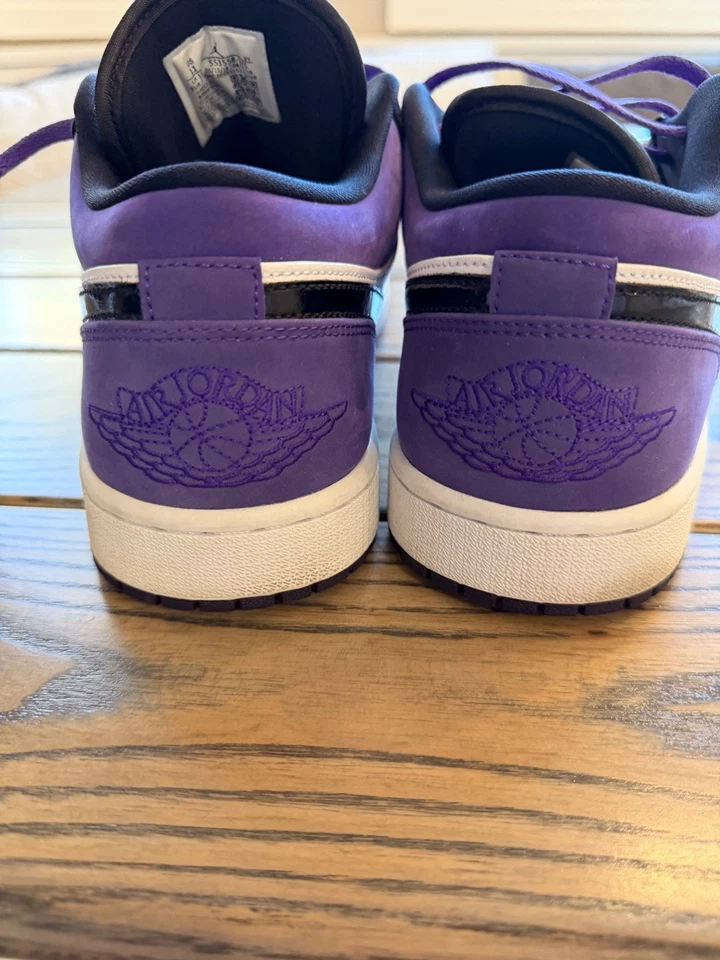 Air Jordan 1 Low 'Court Purple' 553558-125 - Tamanho 11 Excelente Estado - Imagem 4 de 4