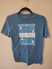 UNDER ARMOUR UA holiday sports sweater SS T Shirt RV $25 Boys’ XL 18/20 NEW NWOT