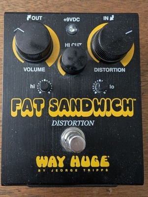 Way Huge Fat Sandwich Harmonic Saturator Guitar Pedal WHL301 Black