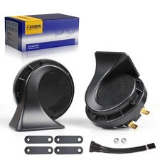 FARBIN Car Horn 12V Compact Motorcycle Horn Super Loud High Low Daul Tone Wat...
