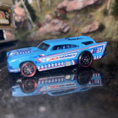 2004 Hot Wheels 2004-14 Jack Hammer Red Line in Blue 1:64 DIECAST Toy Race Car