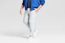 Mens Big & Tall Slim Fit Chino Pants- GoodFellow - Masonry Gray 36x36