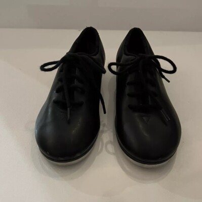 So Danca Black Lace Up Leather Tap Dance Shoes sd Tech Boys Girls
