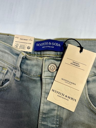 New Scotch & Soda Men’s The Drop Tapered Jeans In Tide Pool Wash - Size 30 x 32 - Picture 6 of 21