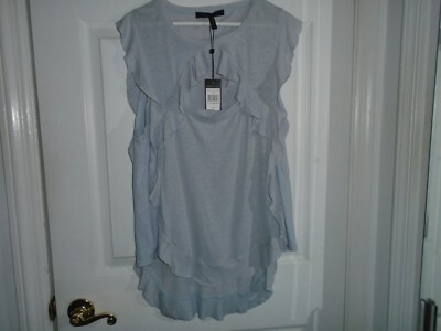 BCBG Maxazria Blue Ruffle