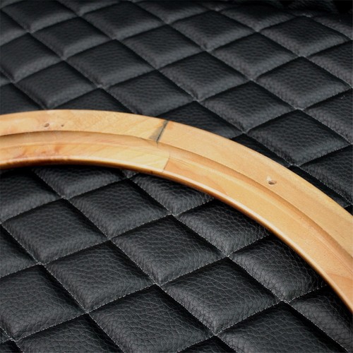 (T05) 18" Billet Steering Wheel Big Rig Mahogany Wood Wrap for International - Picture 5 of 9