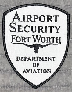 Rare Obsolete Fort Worth Texas TX Airport Security Patch