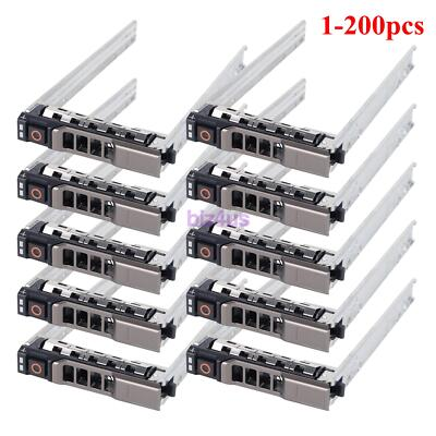 #ad Lot 2.5quot; Metal Hard Drive Caddy Tray for Dell R720 R730 R730XD R620 R710 G176J $280.00