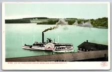 Detroit Pub~Steamer Mt Washington @ Weirs Lake Winnipesaukee NH~Vintage Postcard