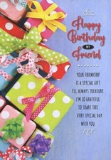 Happy Birthday My Friend - Birthday Greeting Card - 07280
