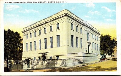 Brown University John Hay Library Providence Rhode Island WB Postcard