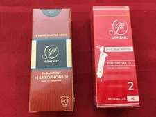 One Box of 5 GONZALEZ Eb BARITONE SAXOPHONE REEDS #2 - SAX