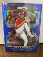Trevor Rogers 2022 Prizm Baseball Tier II Base Blue #202 - Miami Marlins