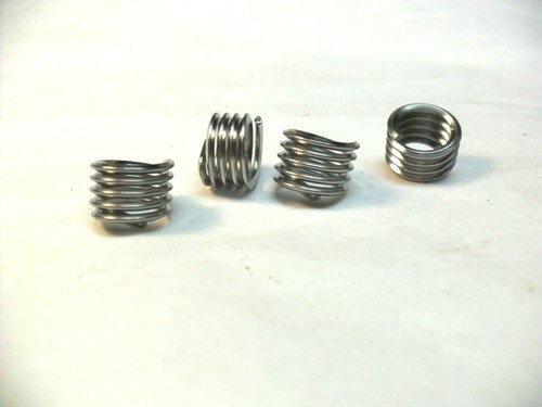 qty 4 - Inserti filettati elicoidali 3/8" id x 1/2" od x 1/4" lunghi x 1/16" filo - Foto 3 di 4