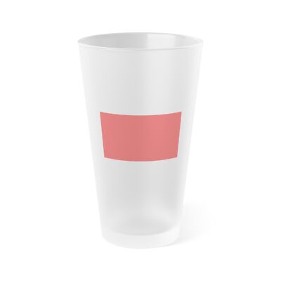 Flag of Hamrun Malta - Frosted Pint Glass 16oz