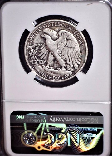 1928-S Walking Liberty Fifty Cent, NGC VF20. Tough Date, Issue Free - Picture 2 of 2