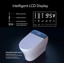 EUROTO Dual Flush Smart Bidet Toilet Heated Seat Auto Lid 3 User Memory Setting