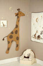 NoJo Dreamy Nights Giraffe Soft Wall Sculpture, Nursery Decoration