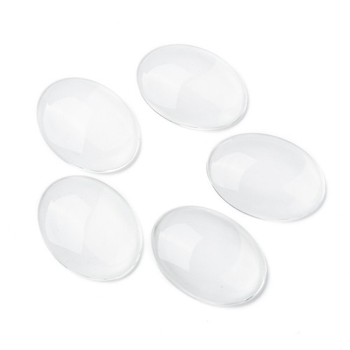 20x Dome Clear Transparent Glass Cabochons FlatBack for Photo Cameo Pendant - Picture 31 of 31