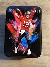 Empty NFL Color Blast Collectors Prizm Tin - Tom Brady - Tampa Bay Buccaneers
