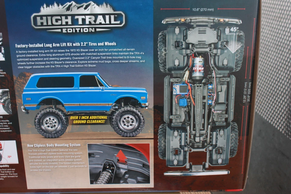 Traxxas 92086-4 Rot Rouge Trx-4 Chevy 1972 Blazer High Trail 1:10 Neuf Ovp - Photo 4/4