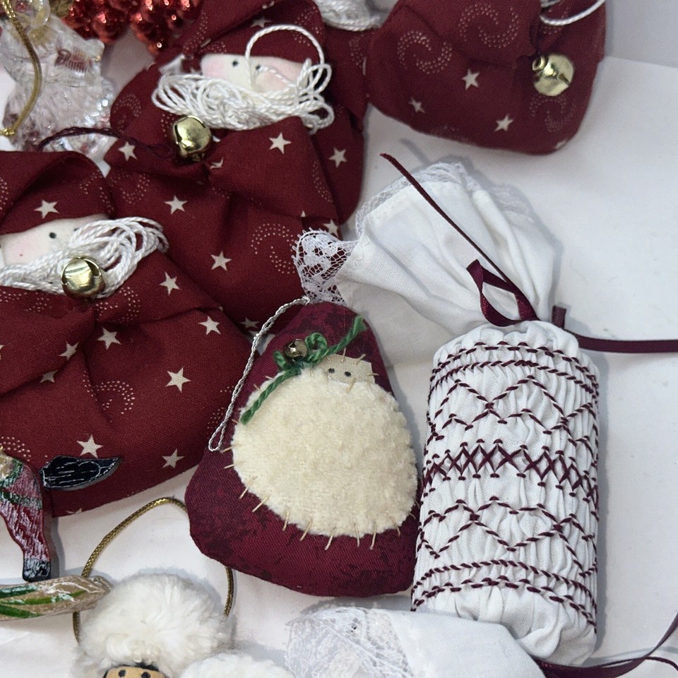 Lot of 35 Vintage Handmade & Vintage Christmas Ornaments Decor A eBay
