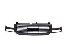 Black Shell Grey Insert Grille Assembly For 99-02 Sierra 00-05 06 Yukon Xl New