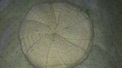 Moma's Boy Exclusive Hand Knit Beret White Small Size
