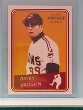 Ricky Vaughn "Wild Thing"  promo card 💥 free ship!