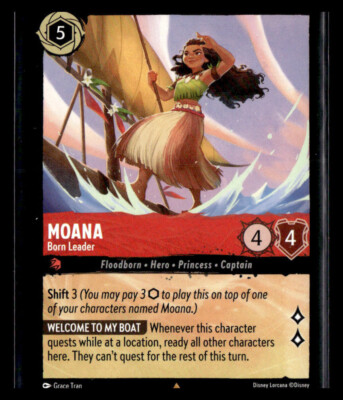lorcana card moana 2 Graded - Event Promo 26/P2 Overflowing = el.client Tamatoa - Happy as a