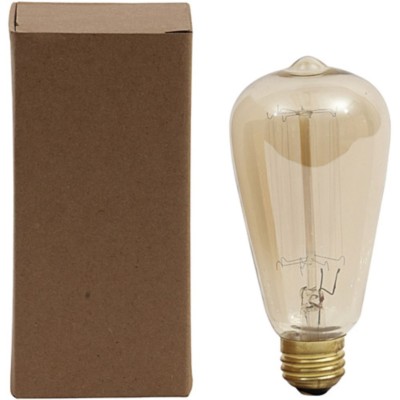 Creative Co-Op DA4735 Antique Vintage Style Squirrel Cage Edison Light Bulb 10pk