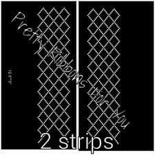 Rhinestone Transfer Strips Hotfix , Iron On, 3" wide, 12.5" long