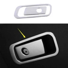 For Cadillac CT5 2020-2022 Silver Steel Co-Pilot Storage Box Handle Cover Trim