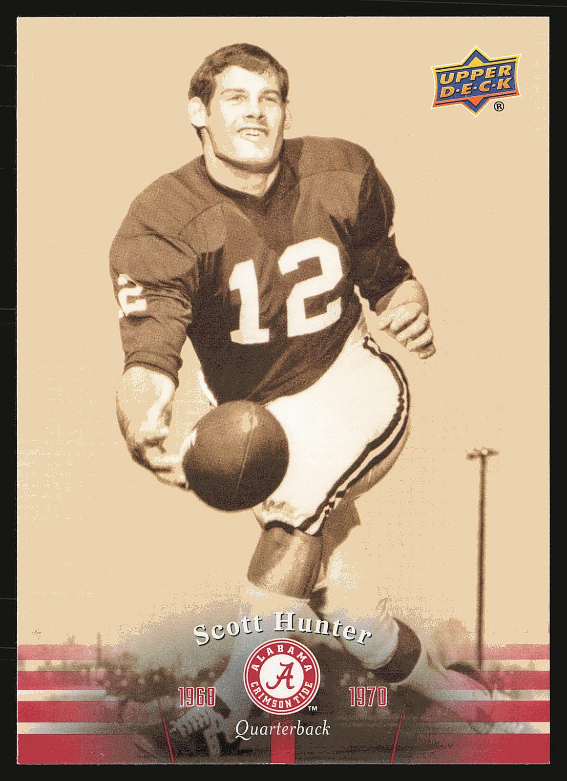 2012 Upper Deck University of Alabama #13 Scott Hunter