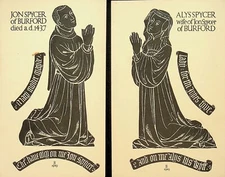 JON SPYCER  & ALYS SPYCER PICTURE POSTCARDS -E17-A