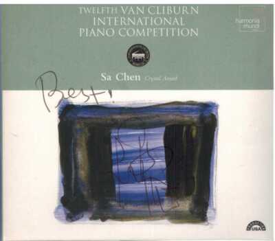 12th VAN CLIBURN INTERNATIONAL PIANO COMPETITION by Sa Chen CD 2005 Signed