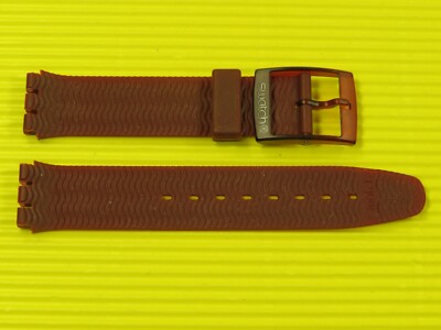 ORIGINAL Swatch Scuba - RED WOOD - Armband 17mm Kunststoff - ASDR100 .